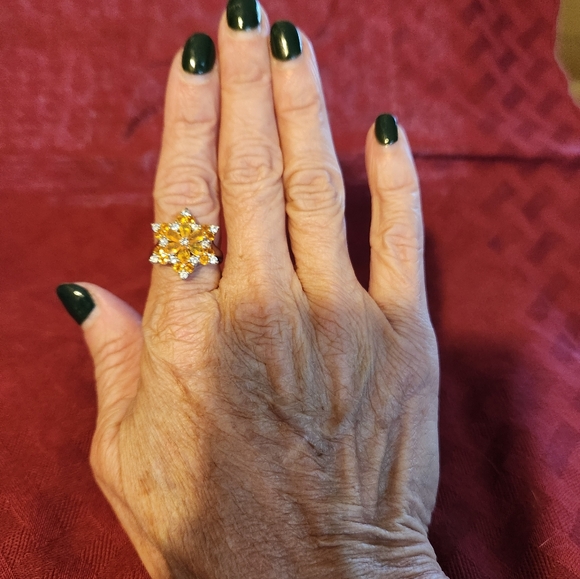 SS gemstone ring Size 7 - Picture 4 of 4